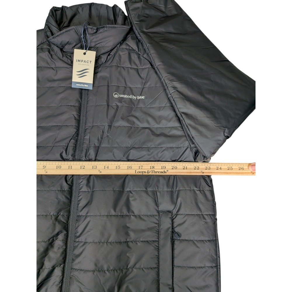 United By Blue Mens BisonShield Insulated Puffer Jacket Gray Large NWT - Picture 6 of 7